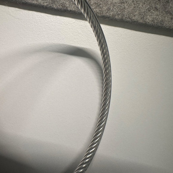 David Yurman Sterling Silver Classics Cable Bangle Bracelet - Picture 7 of 14